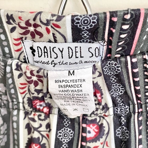 Daisy Del Sol High Waist Gypsy Comfy Yoga Boho Bell Bottom Pants Women’s Medium - Picture 9 of 11